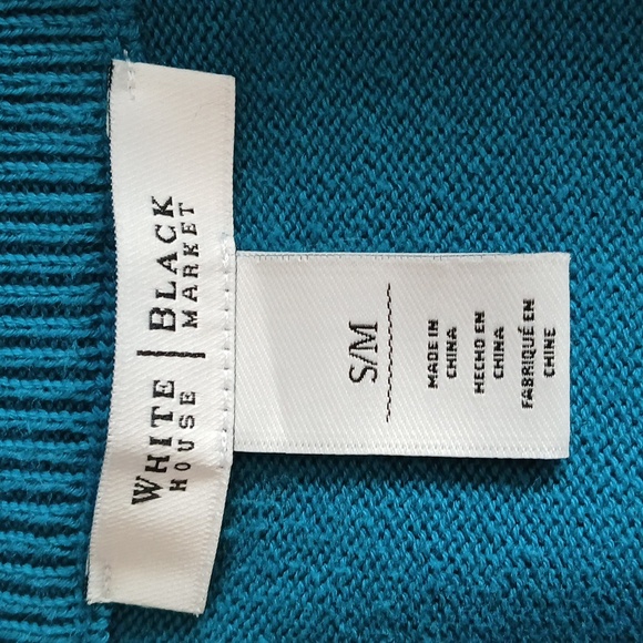 White House Black Market women's sweater shawl jacket size S/M - Picture 10 of 12